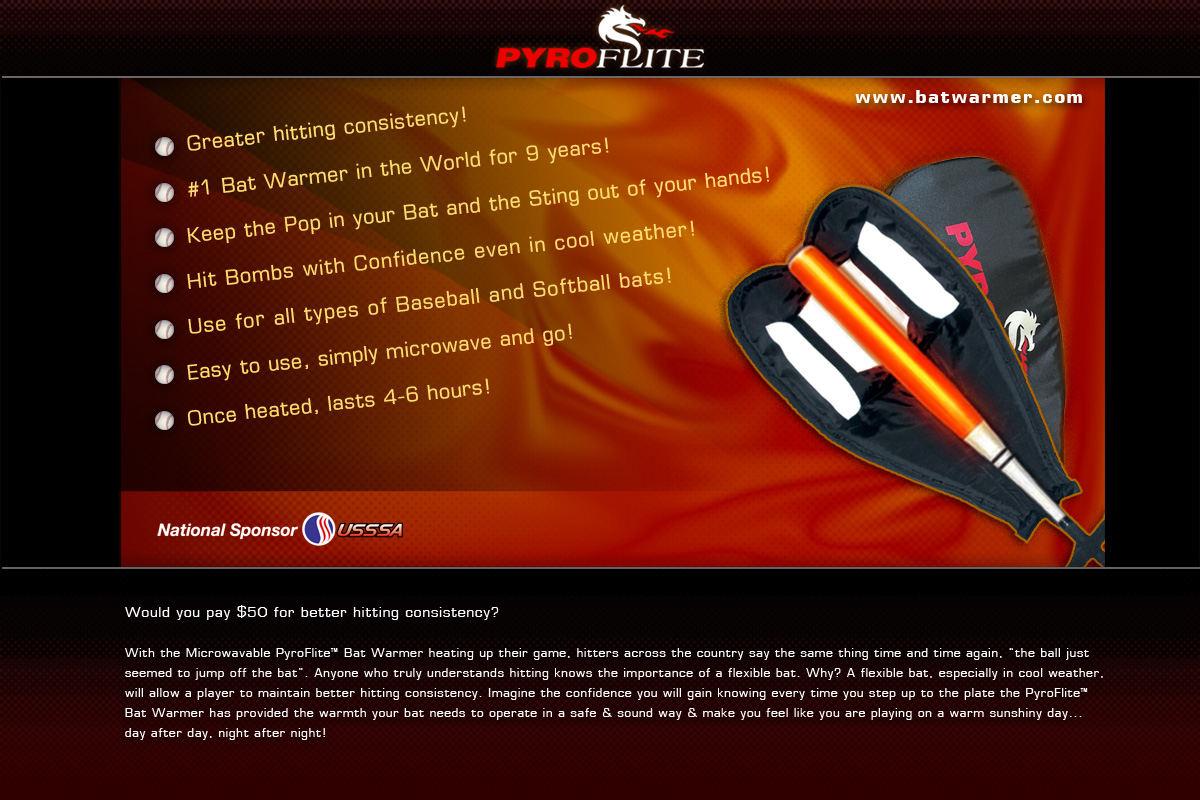 Press « Bat Warmer by Pyroflite / Bat Warming Sleeve Baseball & Softball