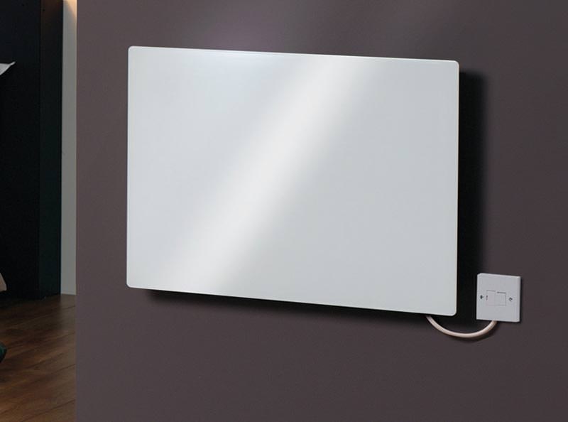 Schlichte DesignWandkonvektoren aus Metall und Glas Vollheizung