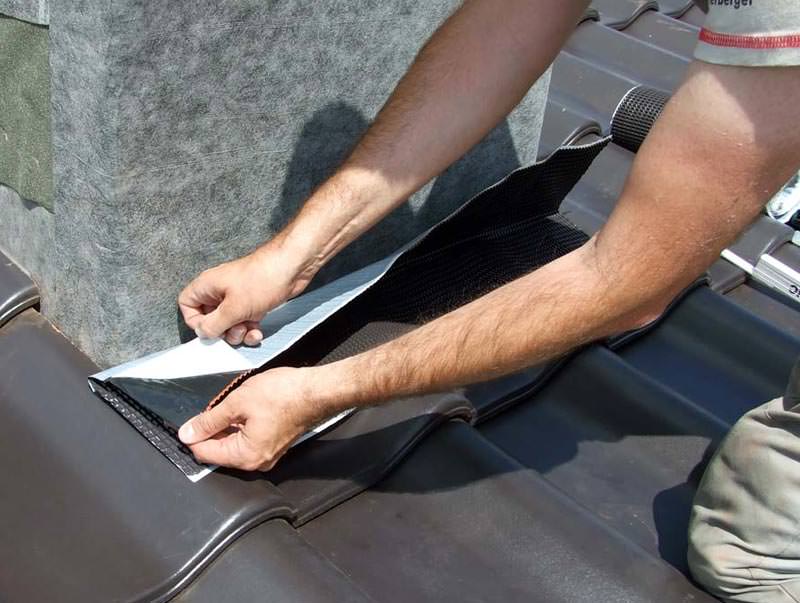 Koraflex für Anschlüsse an Kamine und Wände AnformAbdichtung