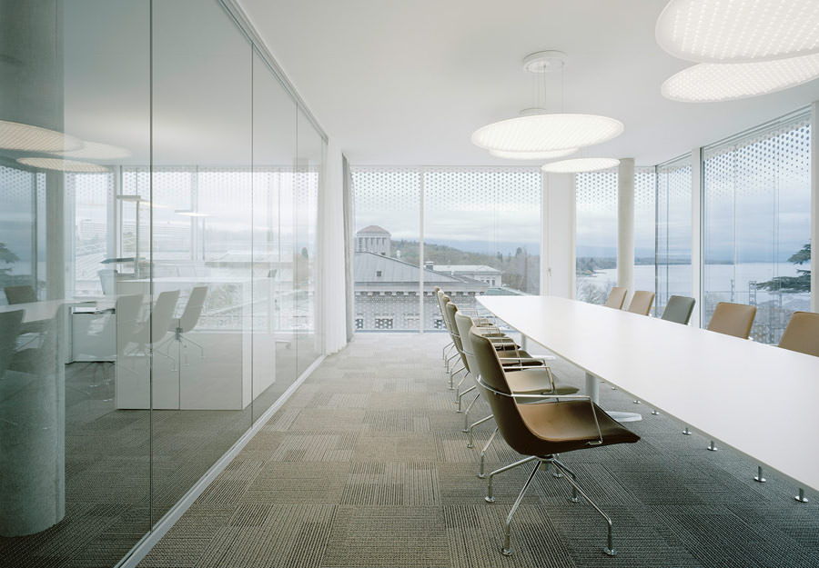 Glas as glas can und somit viel freie Sicht vom WTOBüro auf die