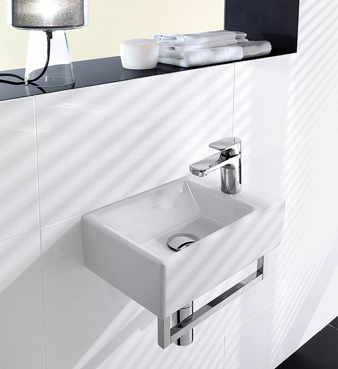 „GästeWC“ durchdekliniert durch diverse Villeroy & Boch Kollektionen
