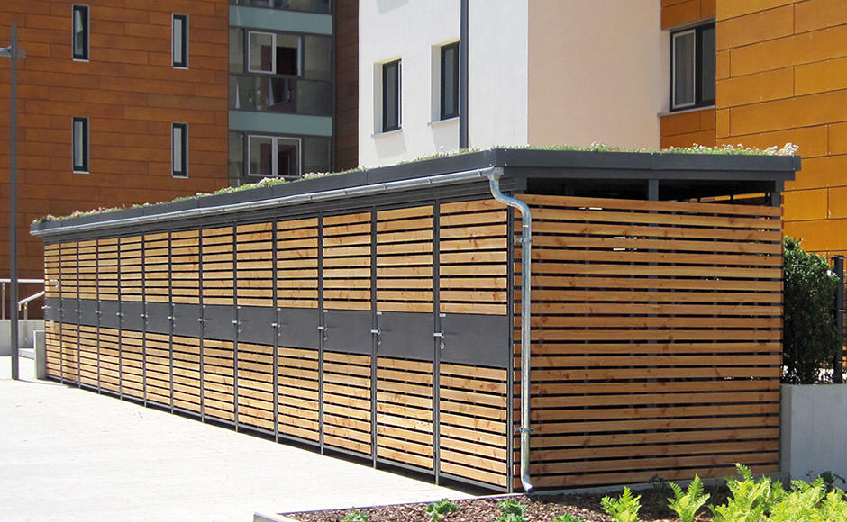 Einhausungen auf Maß vom Gartenhaus bis zur Wertstoffsammelstelle