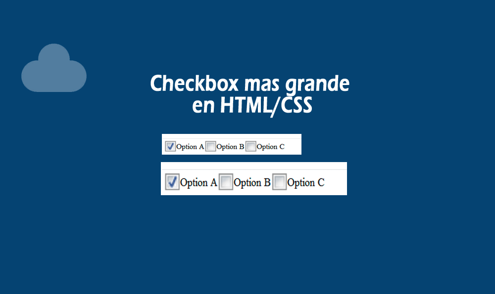 Checkbox más grande en HTML y CSS » BaulPHP