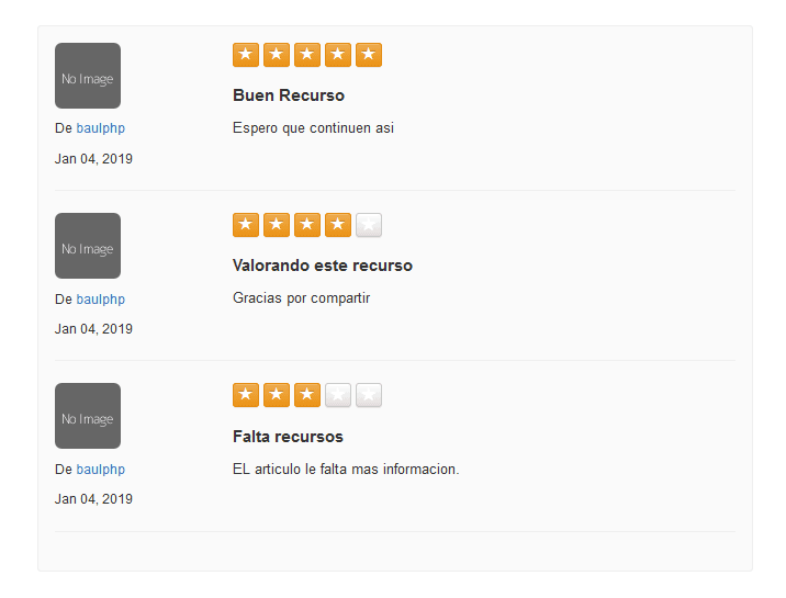 Star Rating System con Ajax, PHP y MySQL » BaulPHP