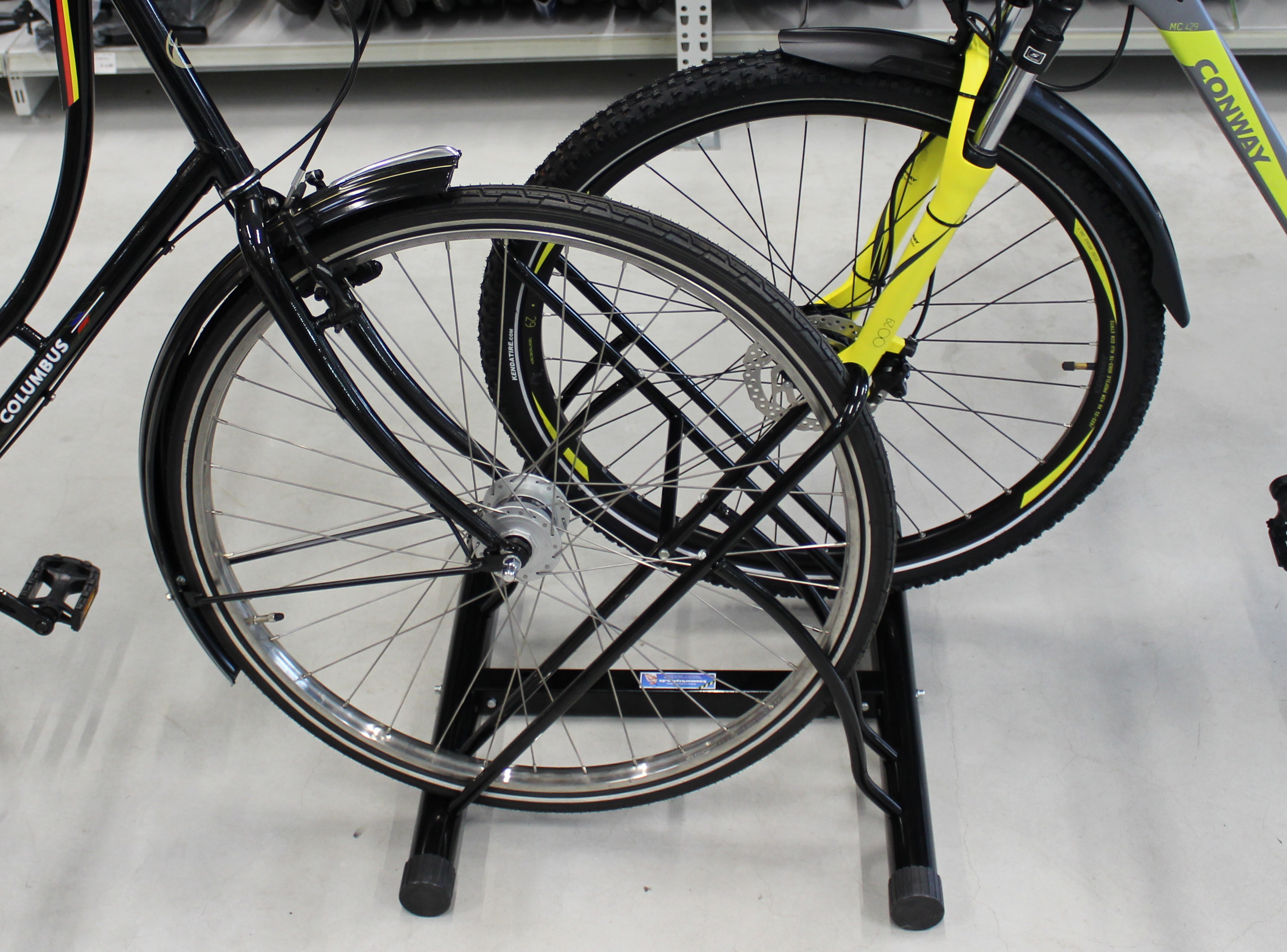 Fahrradständer für 2 Fahrräder Räder Fahrrad Ständer Rad