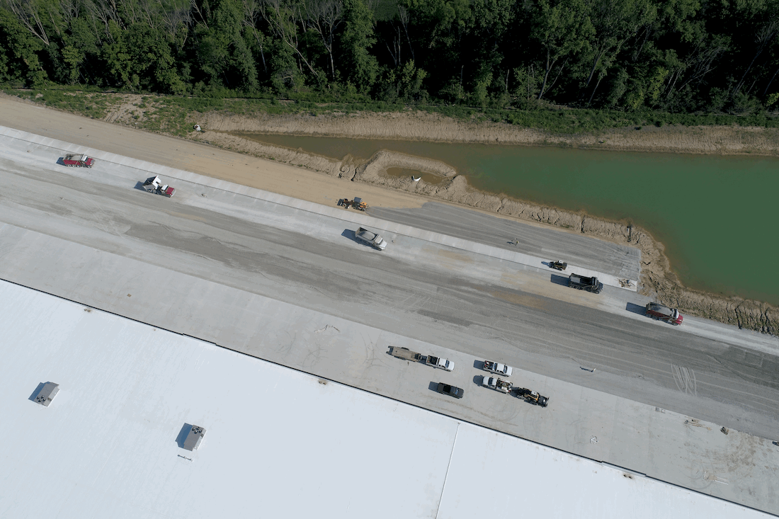 Shear MCI Asphalt Placement Indiana Baumgartner Asphalt