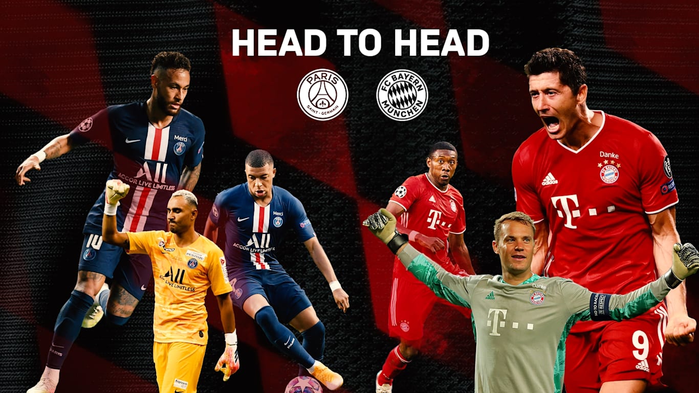 FCB v PSG The ultimate headtohead comparison Official FC Bayern