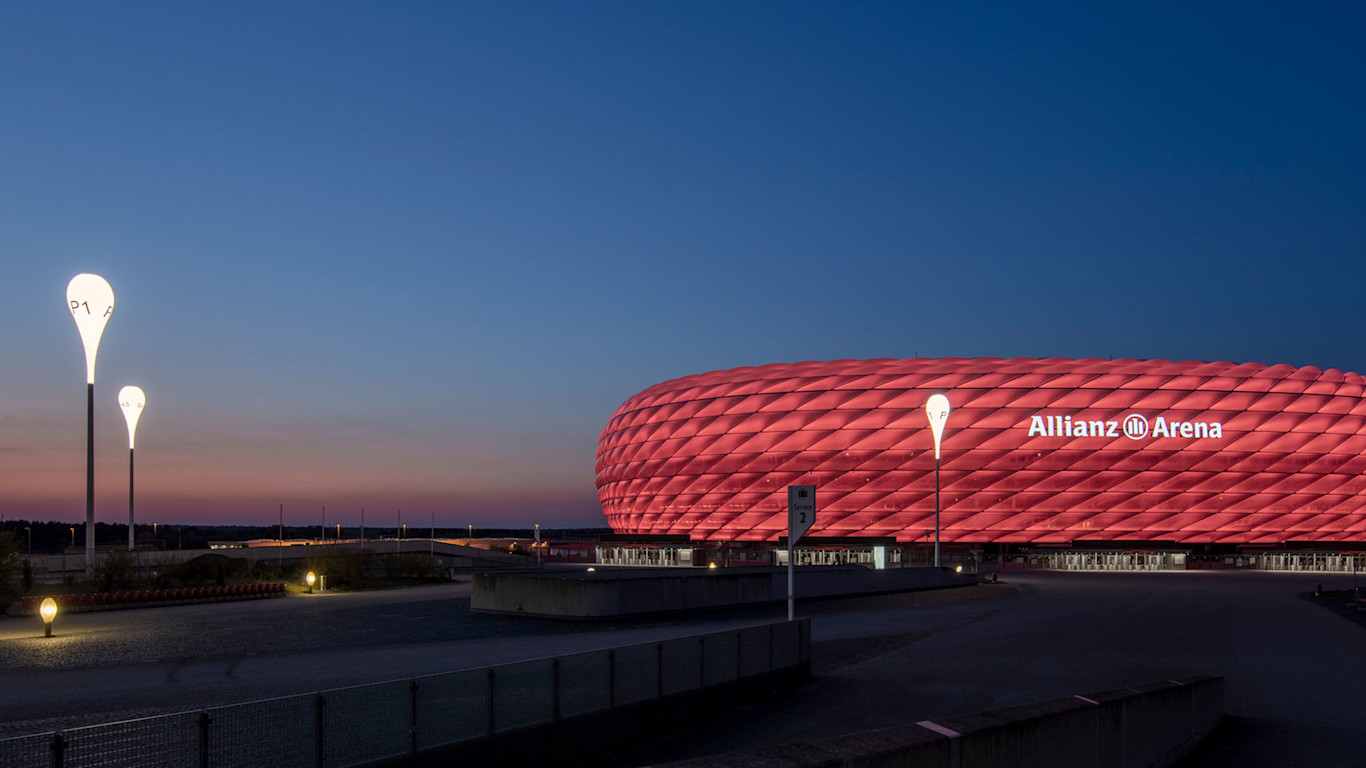 Special lighting solution for Allianz Arena Esplanade Official FC