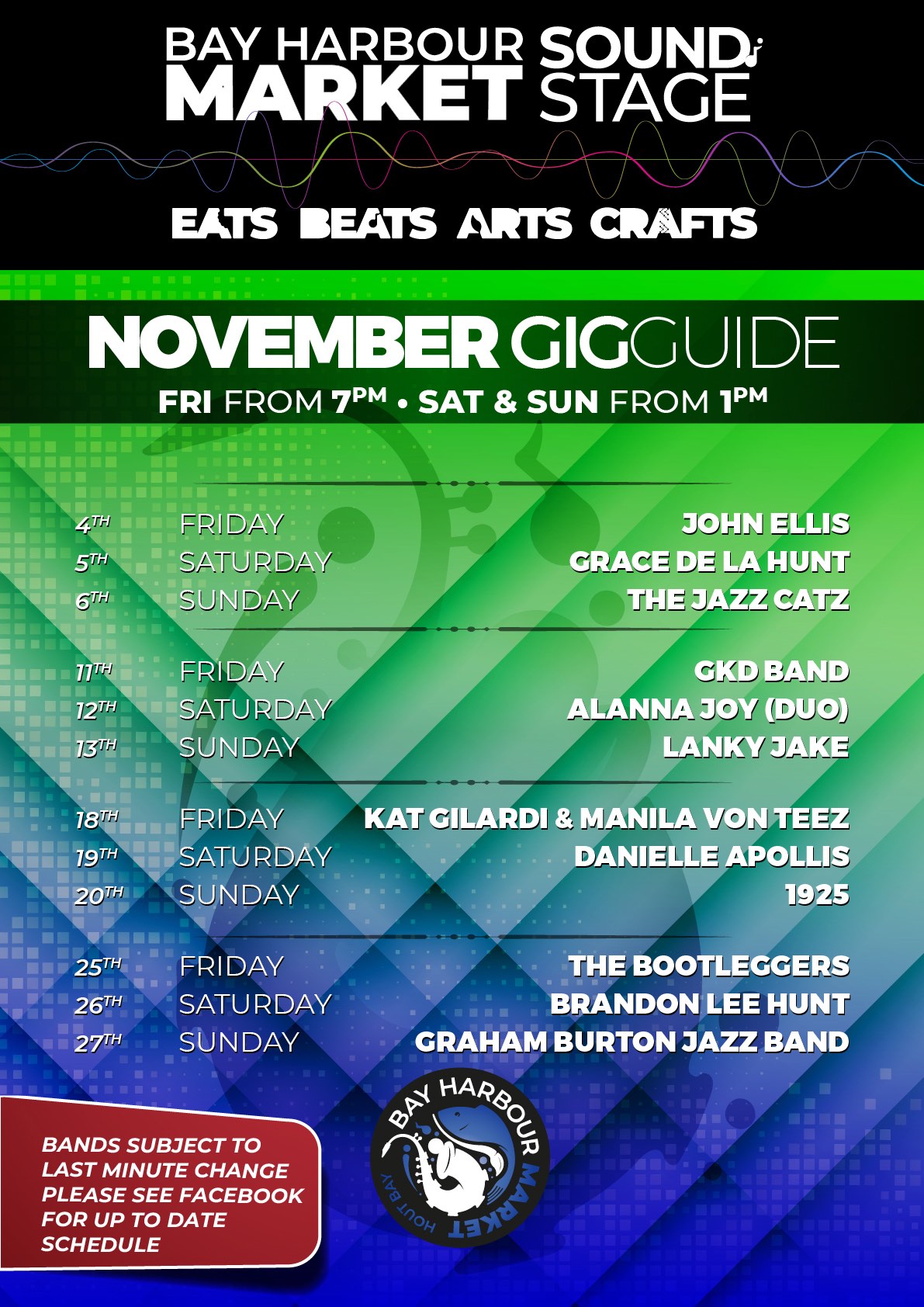 The November Gig Guide The Bay Harbour Market Cape Town's Most