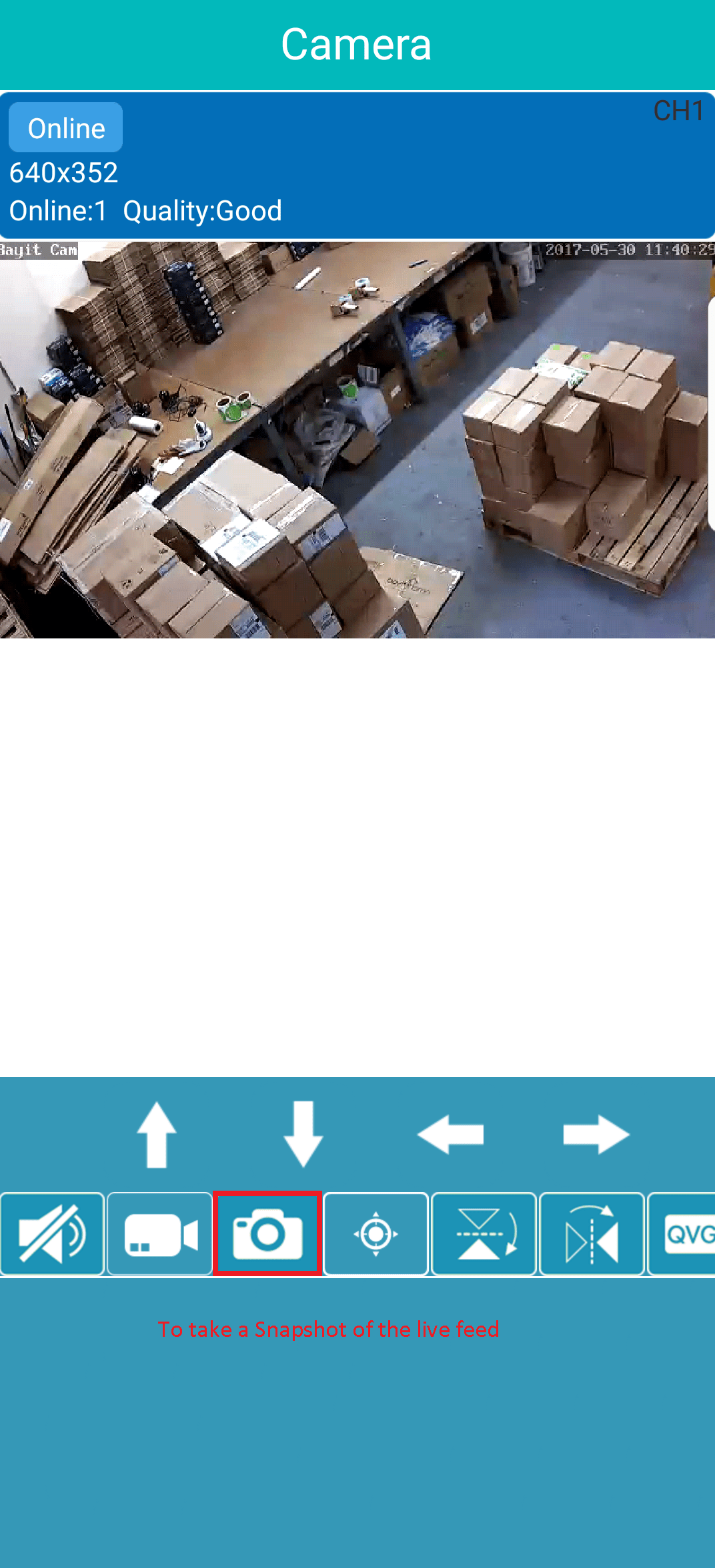 Snapshot button Bayit