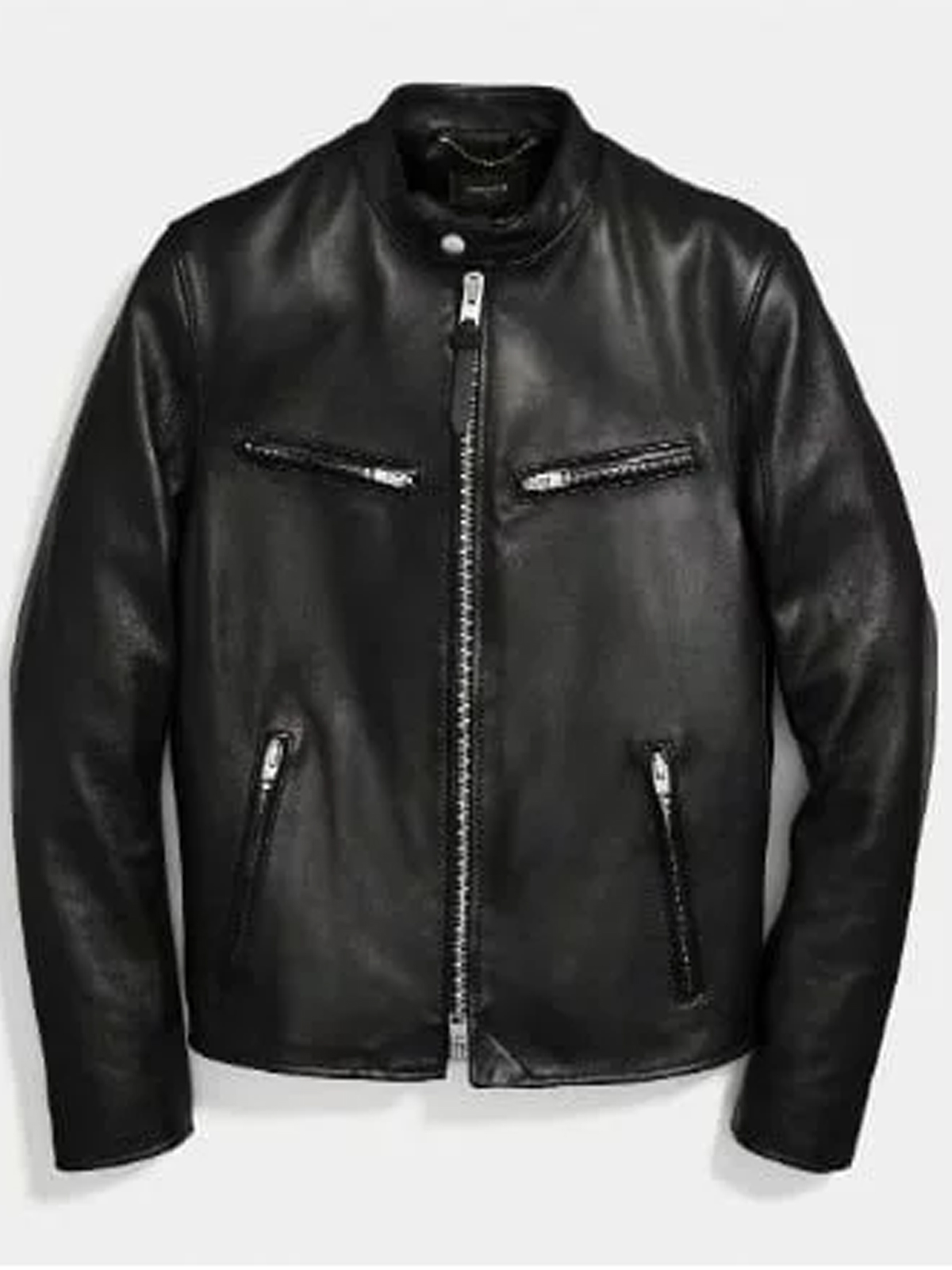 Coach Cafe Racer Leather Jacket Bay Perfect