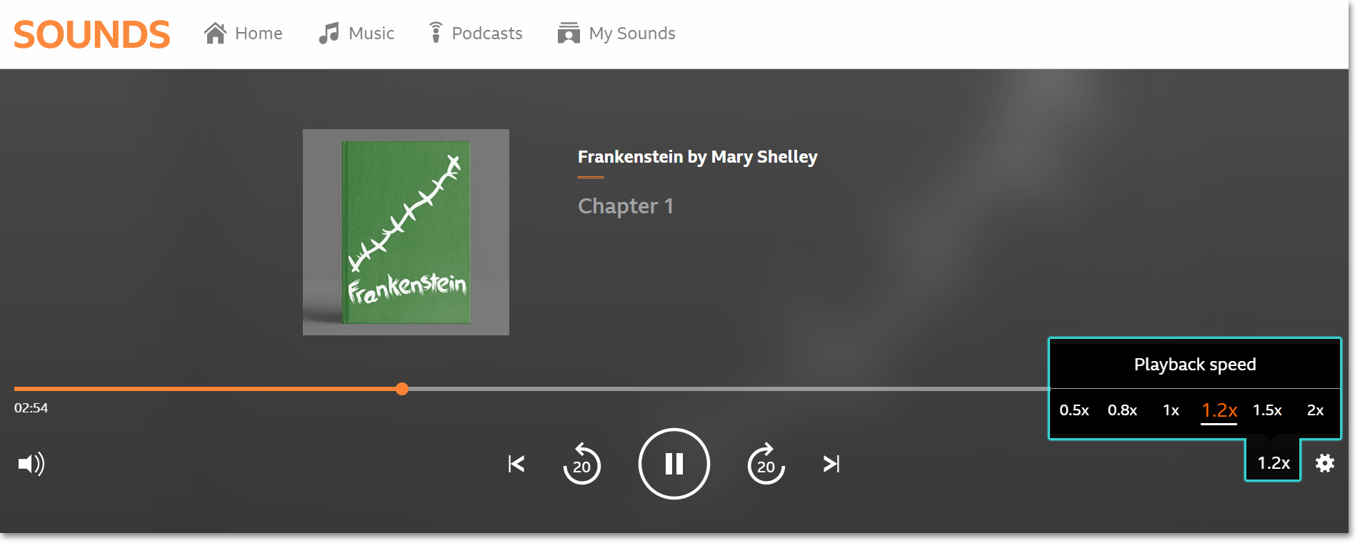 Can I change the playback speed? BBC Sounds
