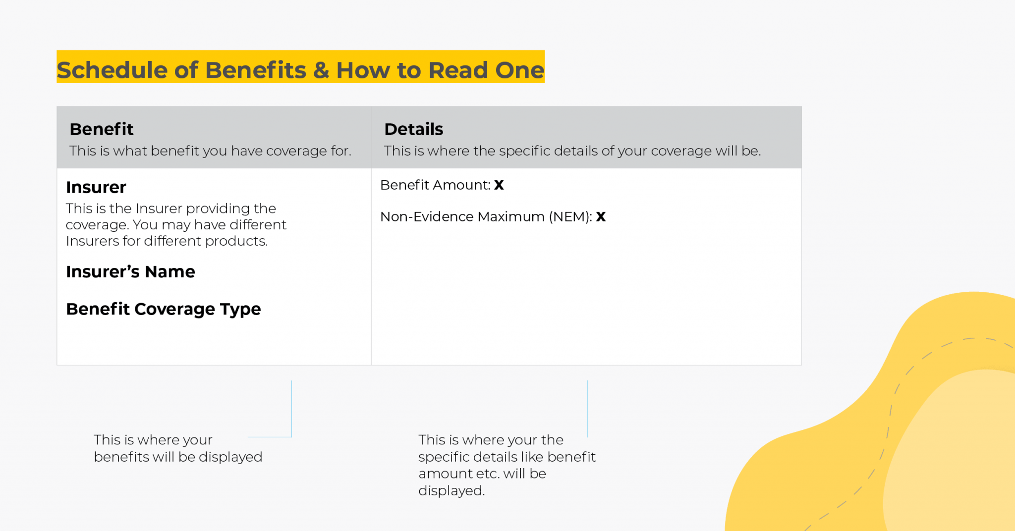 How to Read and Understand Your Schedule of Benefits