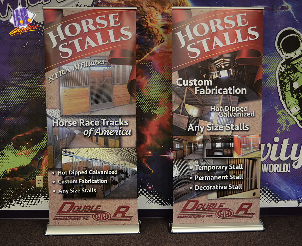 Double R Manufacturing Retractable Banners BB Graphics & The Wrap Pros