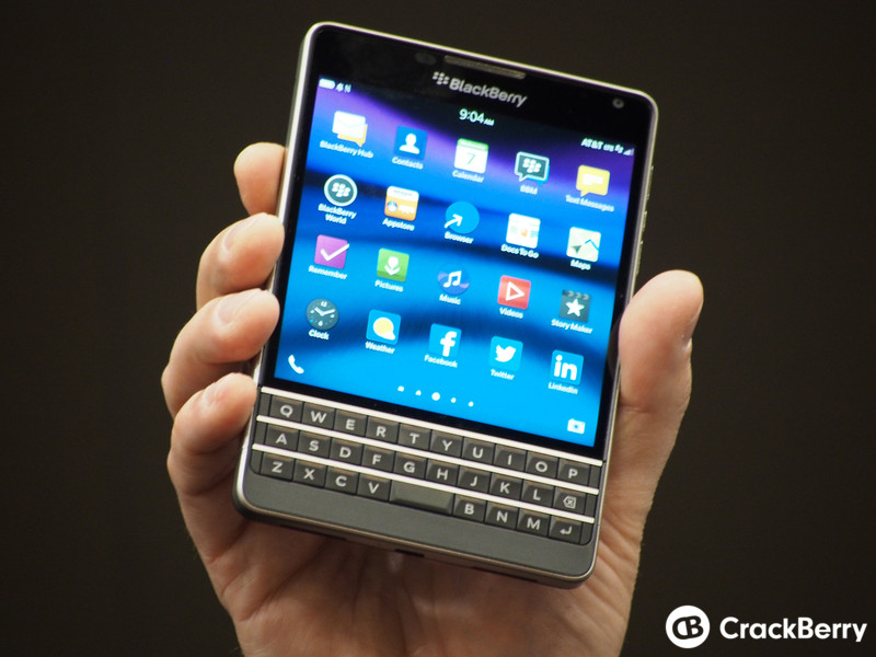 Here S The Exclusive Rounded Corners Blackberry Passport For At T