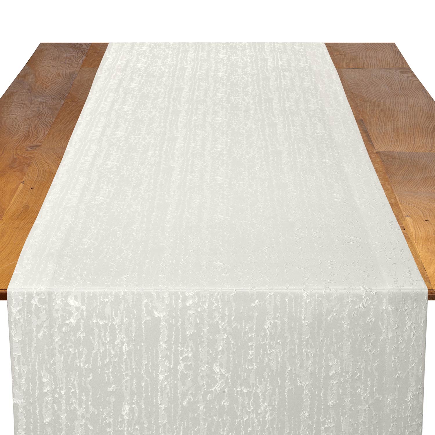 Ivory Contour Table Runner Linen Rentals Wedding Table Linen, Runners, Chair Covers BBJ Linen