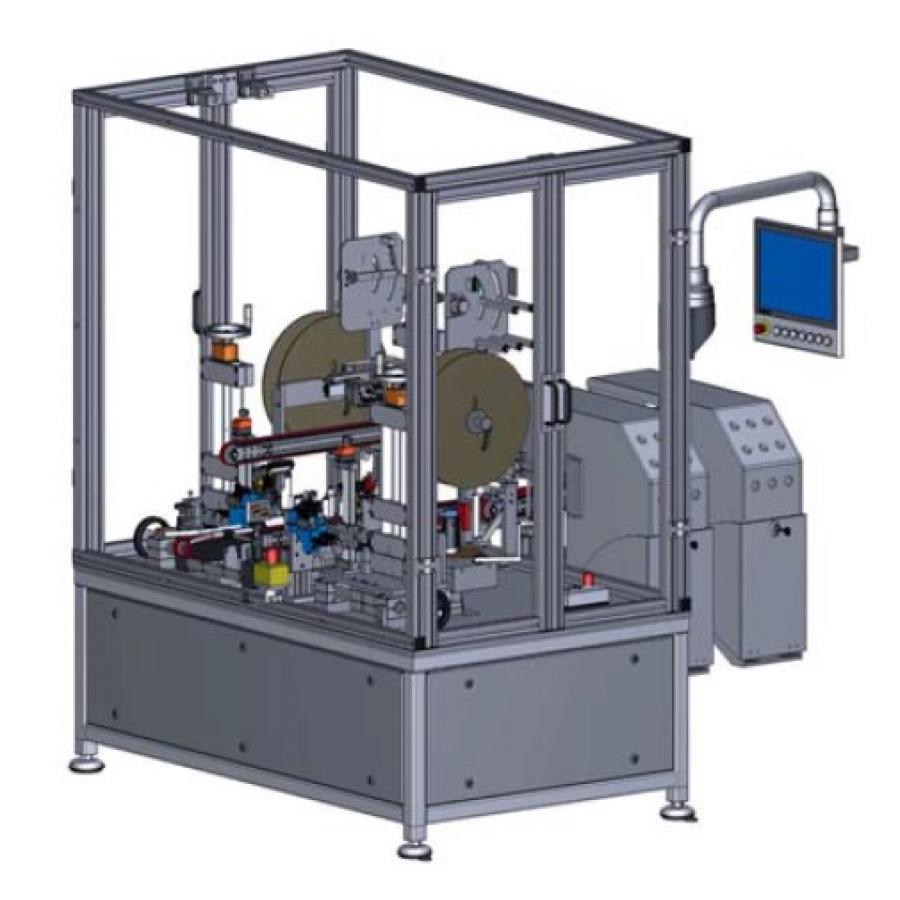 Tamper evident labelling & serialisation machine