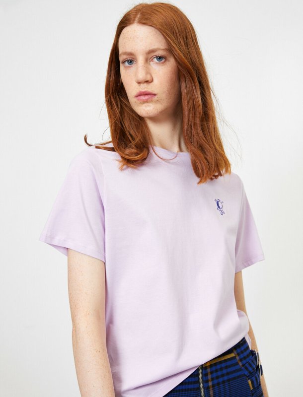 TS012 Embroidered T Shirt Women's & Ladies T Shirt Manufacturer