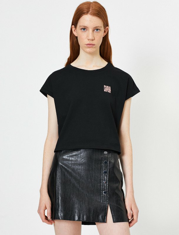 TS014 Embroidered T Shirt Women's & Ladies T Shirt Manufacturer