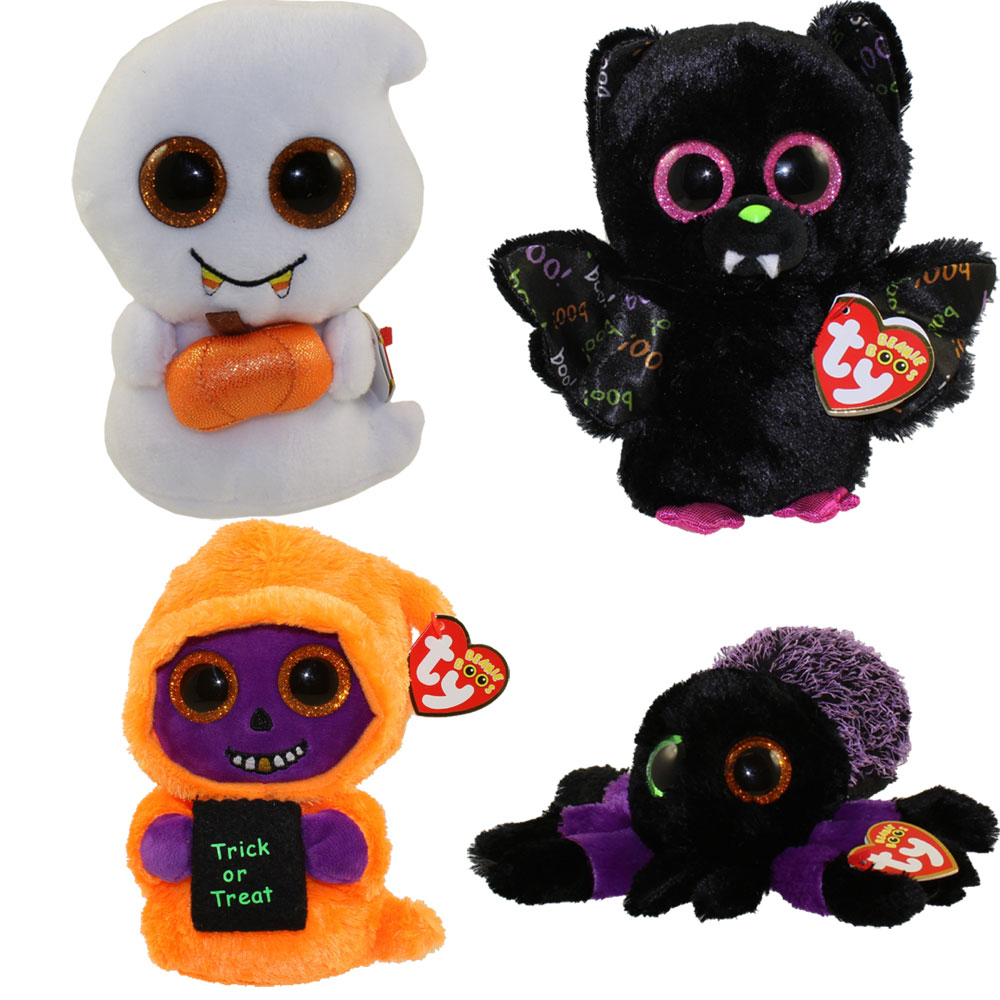 TY Beanie Boos SET of 4 HALLOWEEN 2017 Releases (Glitter Eyes) (6