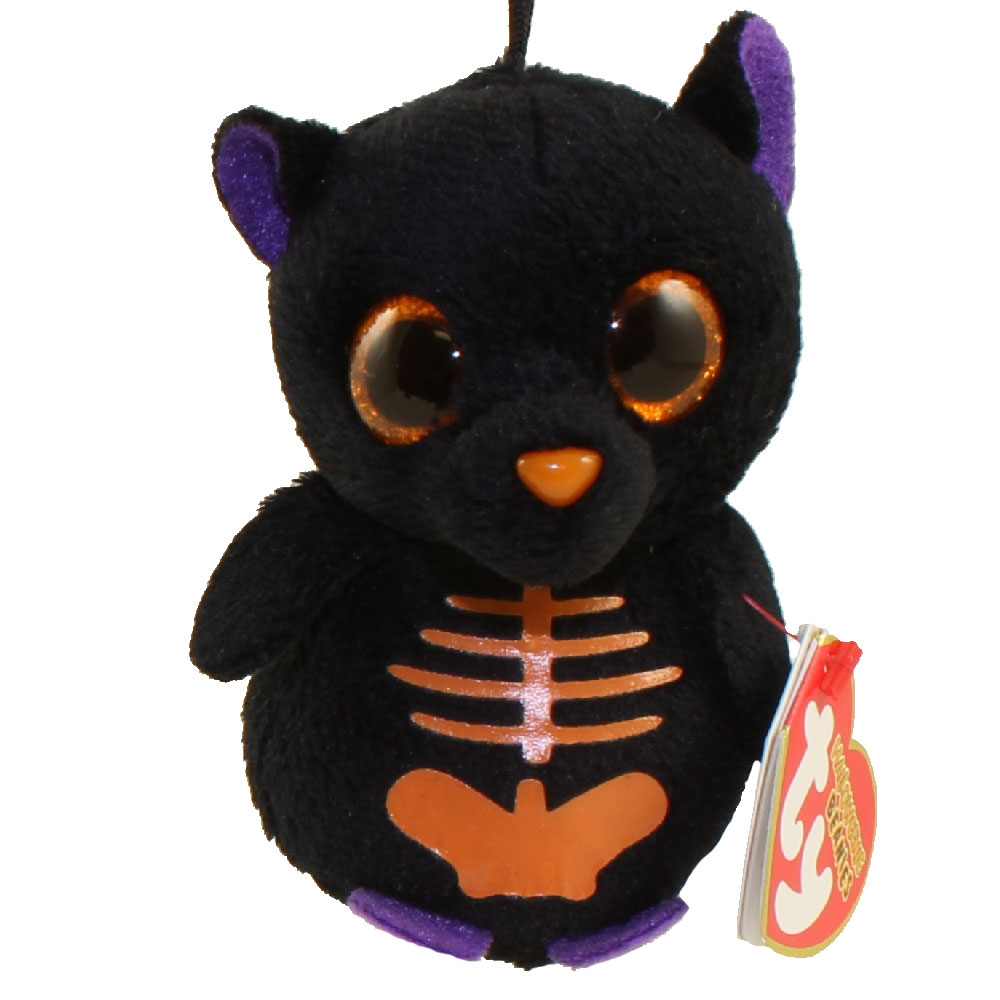 TY Halloweenie Beanie Baby SCAREDY the Black Bat (3 inch) BBToyStore
