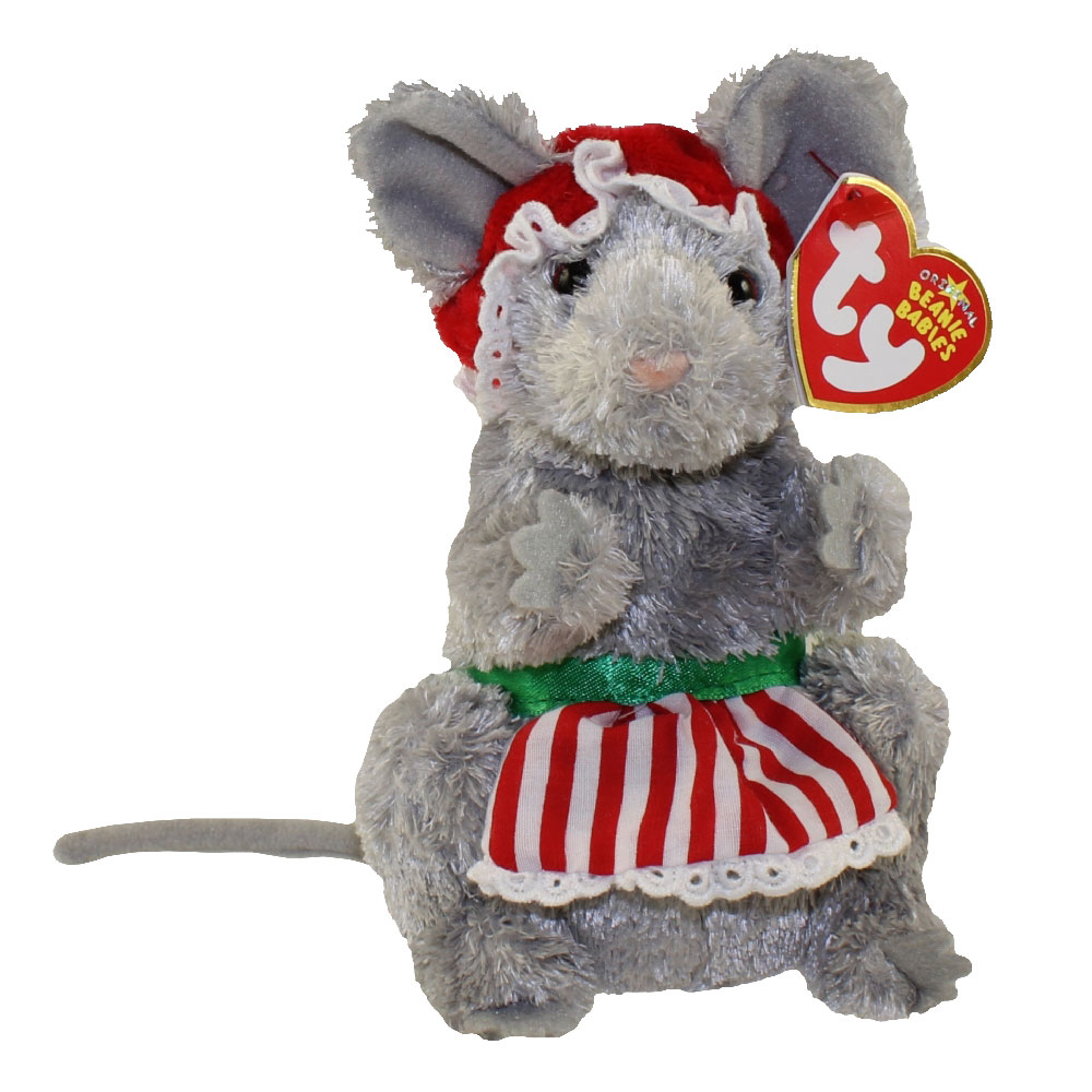 TY Beanie Baby JANGLEMOUSE the Holiday Mouse (6 inch)