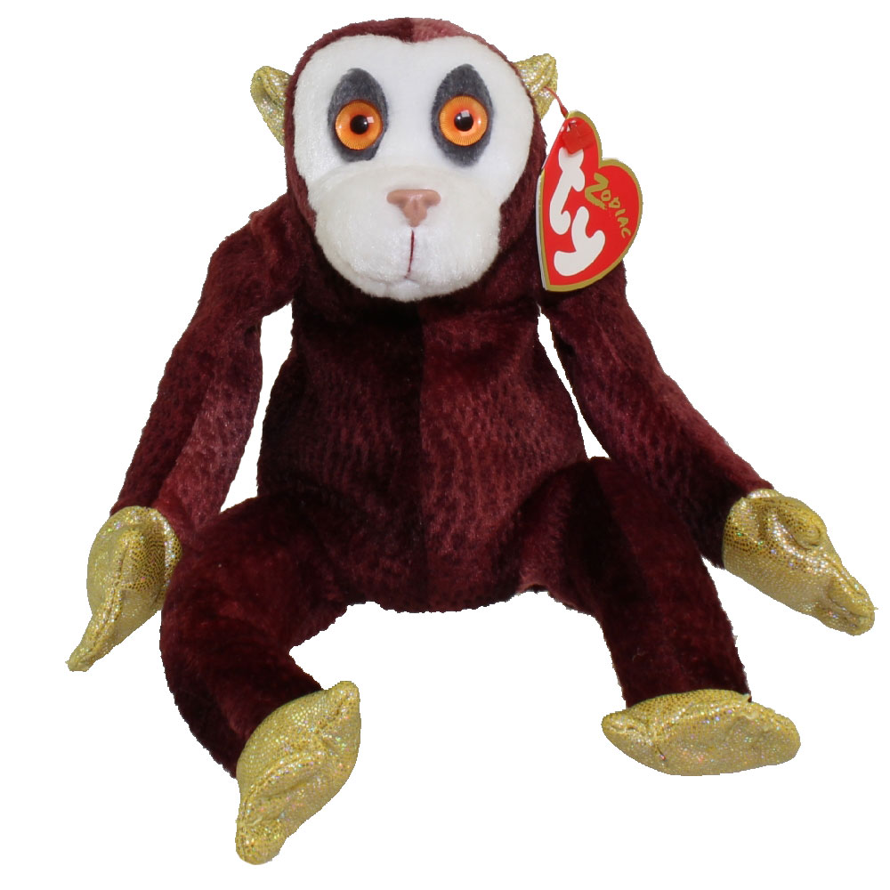 TY Beanie Baby THE MONKEY Chinese Zodiac (5 inch)