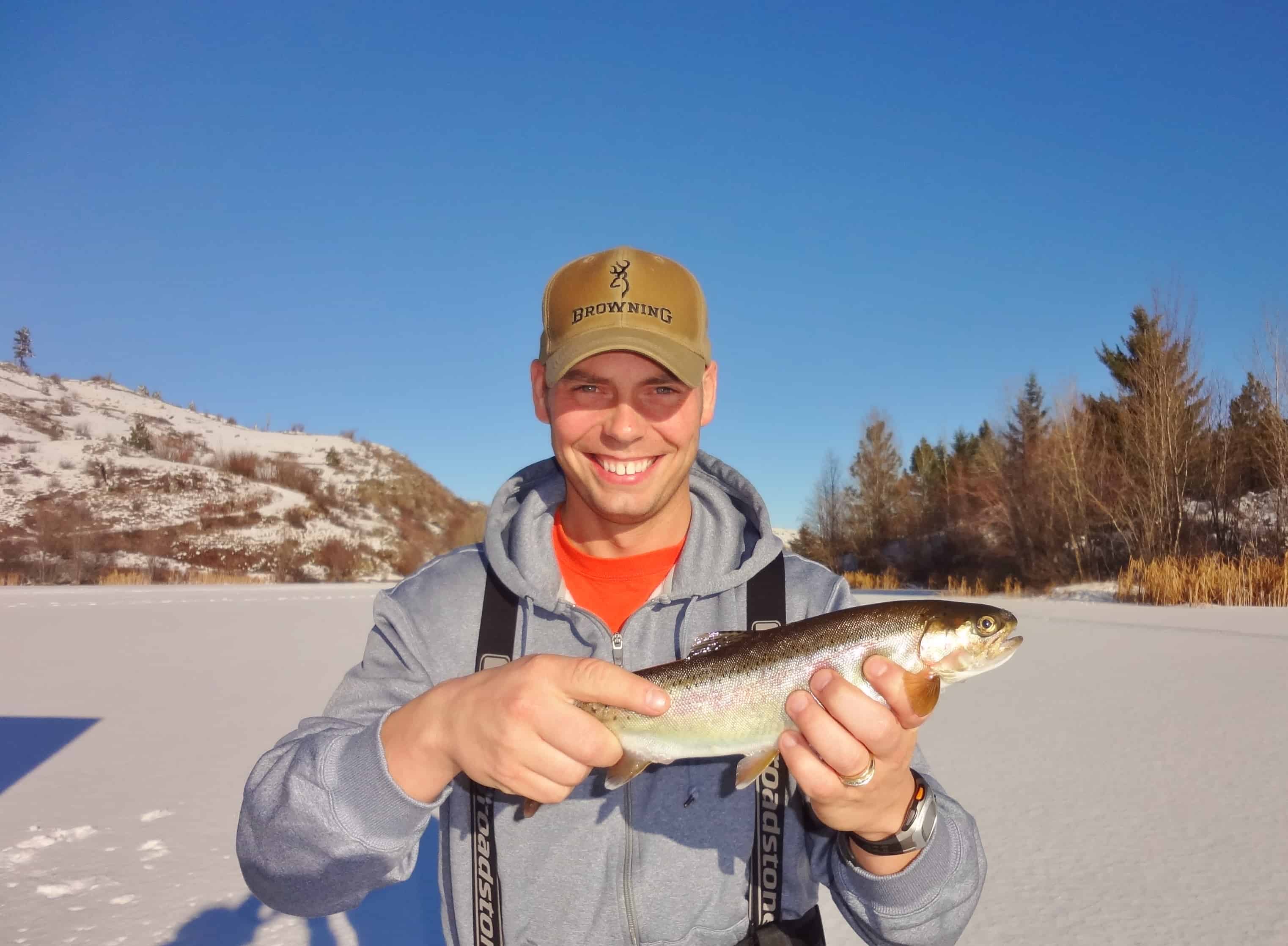 Ice Fishing Ripley Lake, Oliver BC BC Fishn