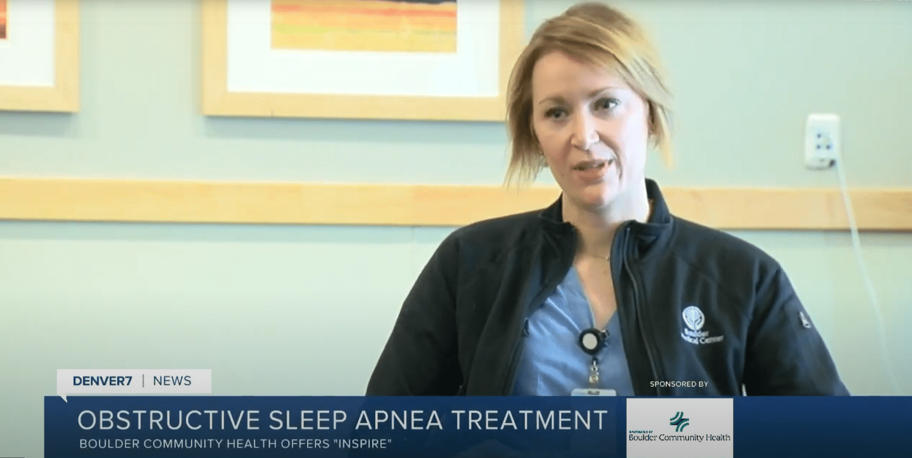 BCH Health Segment New Treatment for Obstructive Sleep Apnea Boulder
