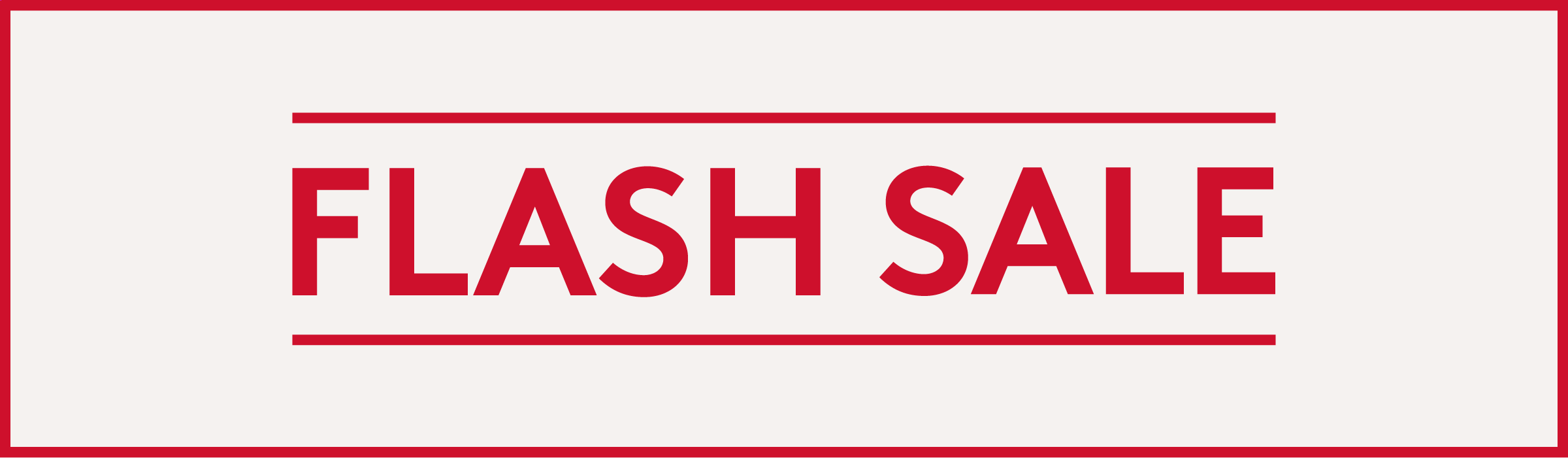 Flash Sale (May Long Weekend)