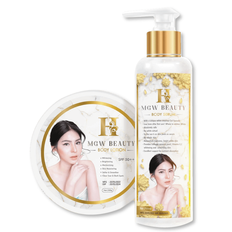 ครีมเมจิกไวท์ H MGW Beauty Body Lotion + Serum SPF50