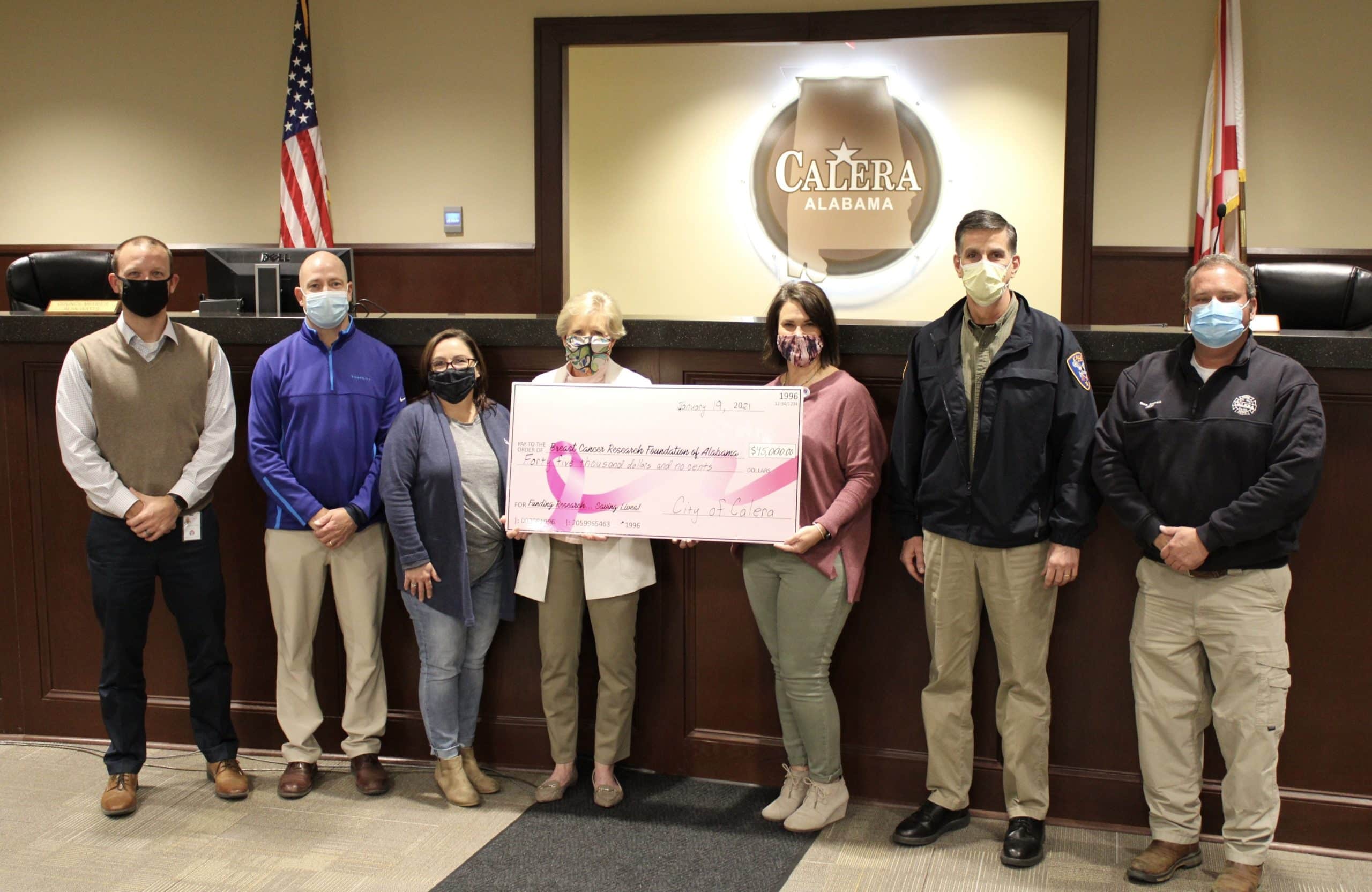 City Of Calera Al Trash Christmas 2024 Schedule City of Calera Raises 45,000 for Breast Cancer Research Breast