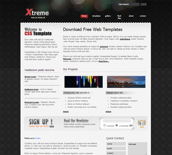 40+ High Quality Free HTML / CSS Templates from 2012 and 2013 ...