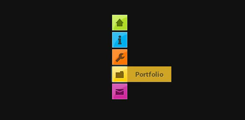 CSS3 Minimalistic Navigation Menu