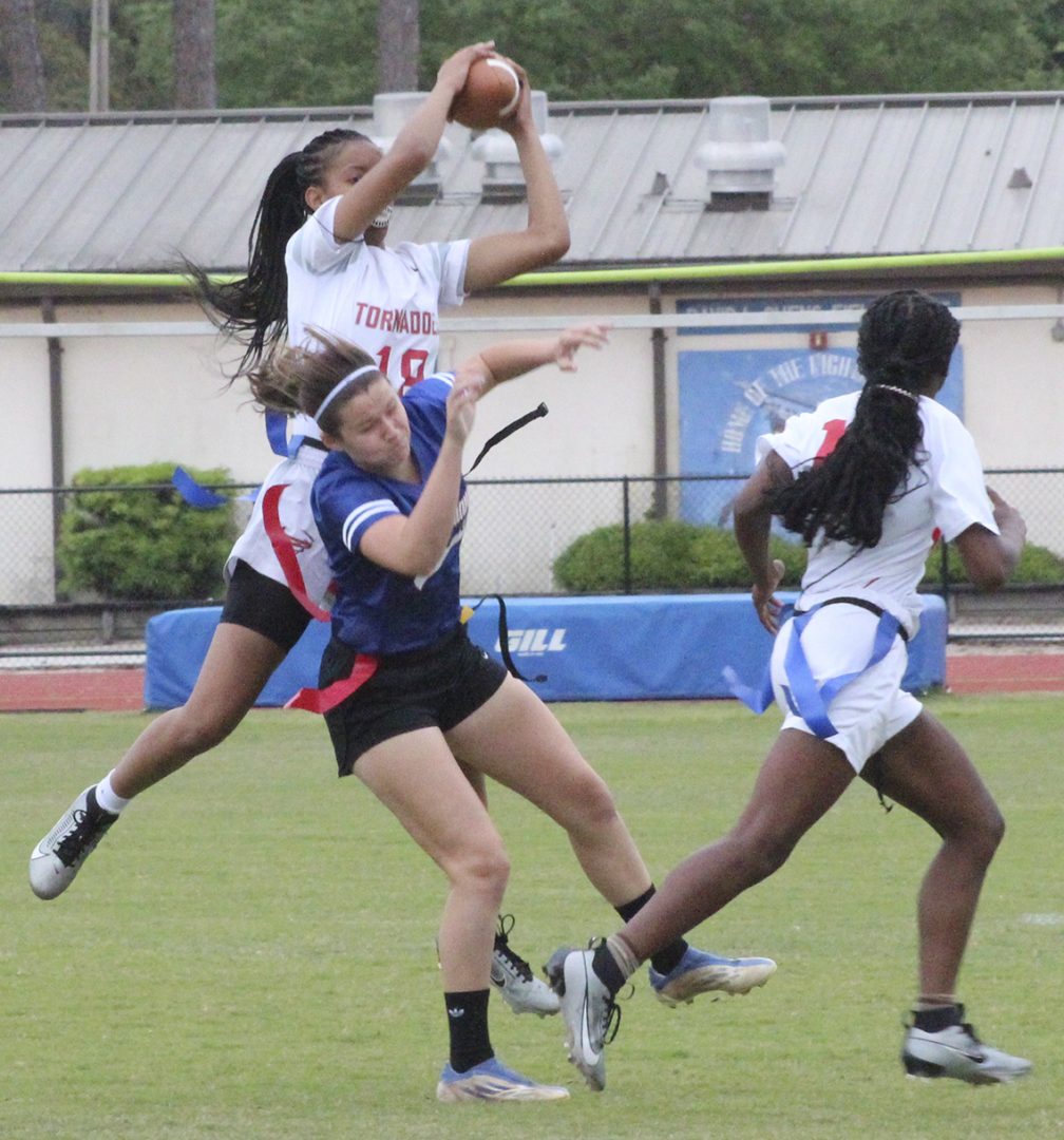 Tornadoes defeat Indians, improve to 110 in flag football Bradford