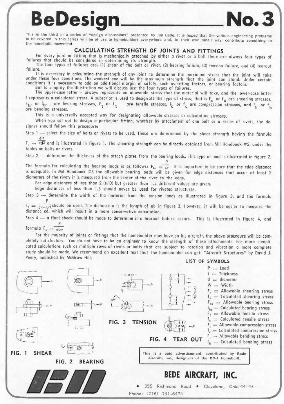 Bede design aircraft design information series