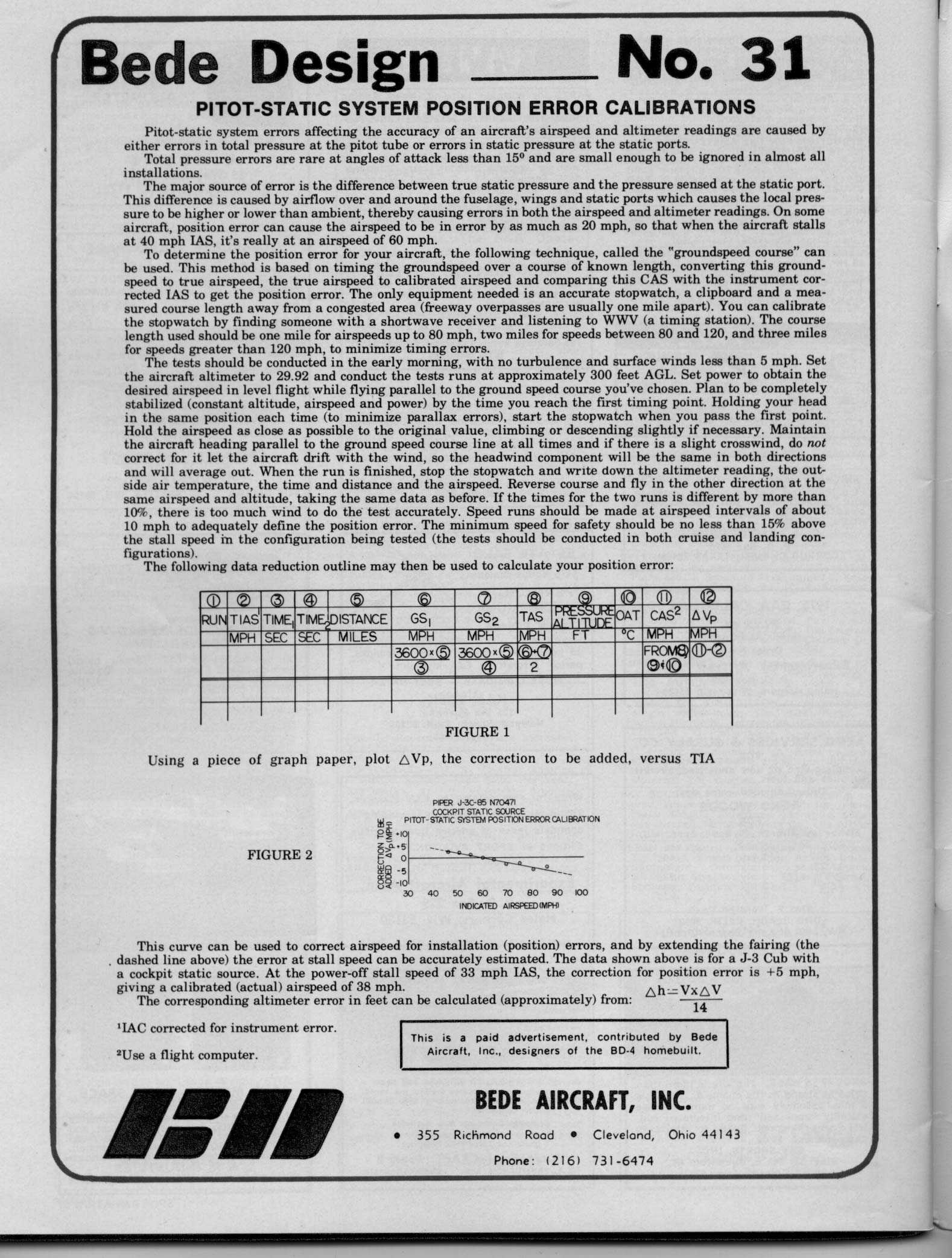Bede design aircraft design information series