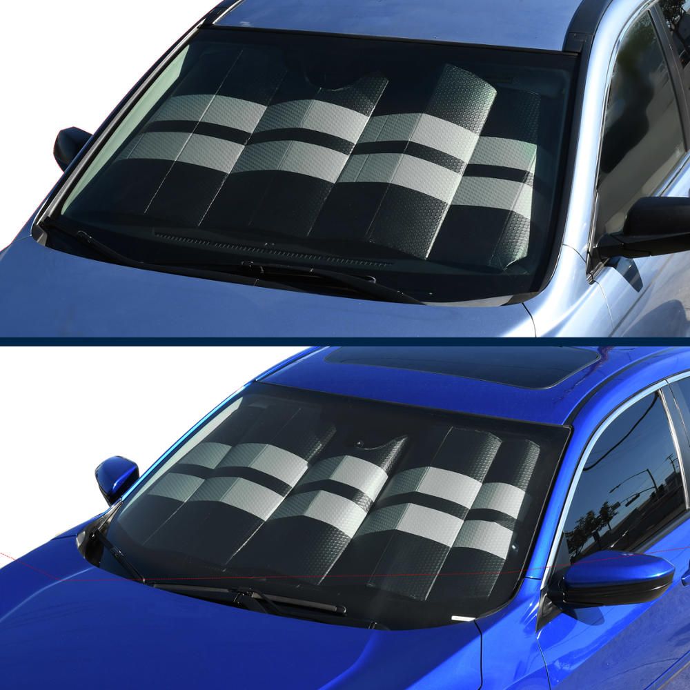 (Jumbo) Motor Trend Windshield Sun Shade Jumbo Size 66 x 27 inch