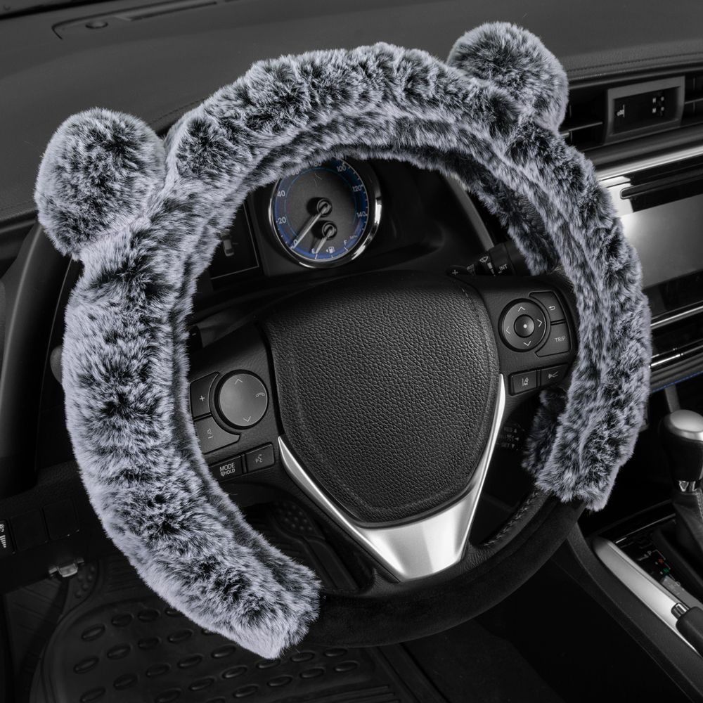 BDK Faux Fur Steering wheel Cover BDK