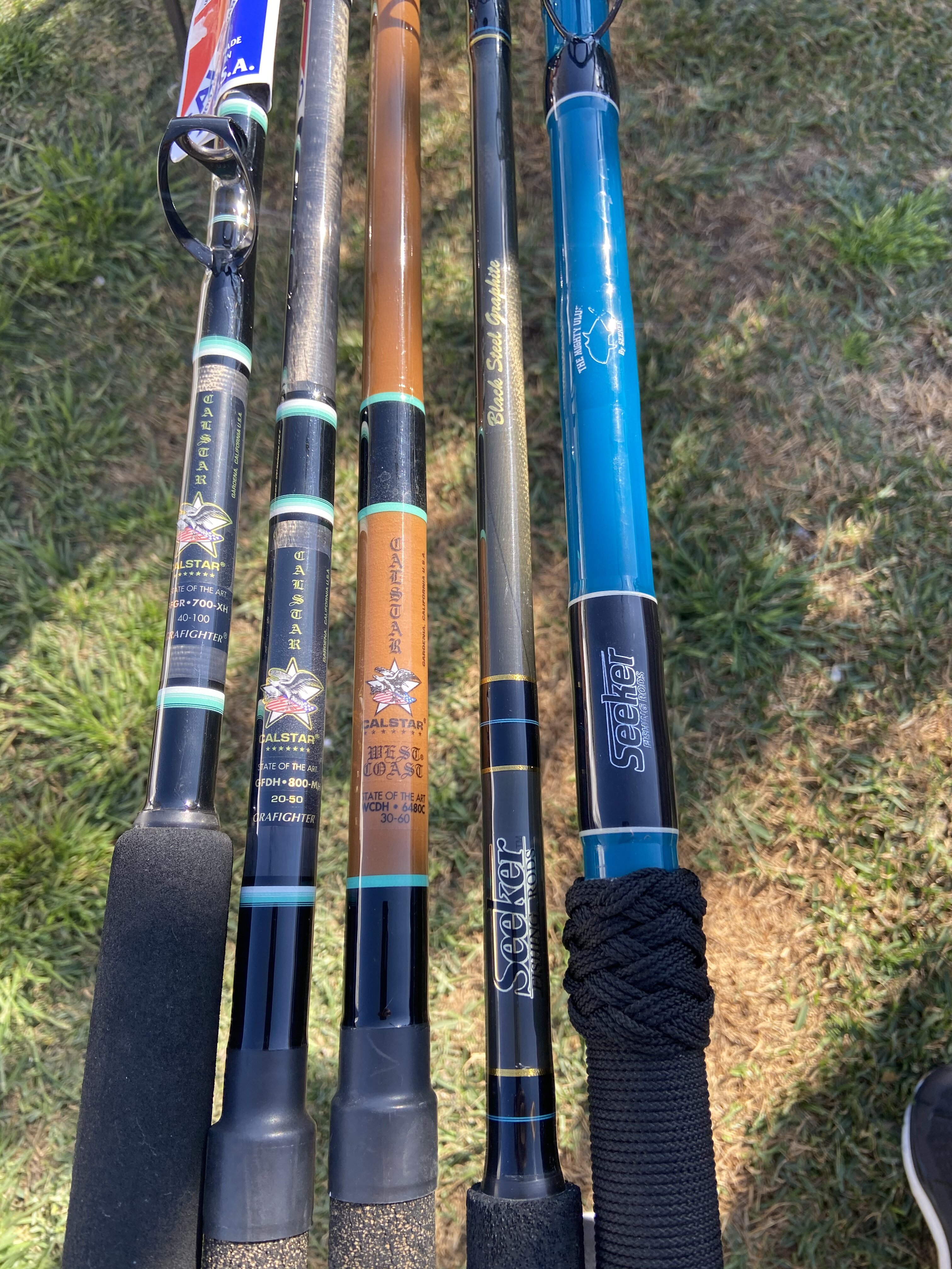 (5) Seeker & Calstar Rods Bloodydecks