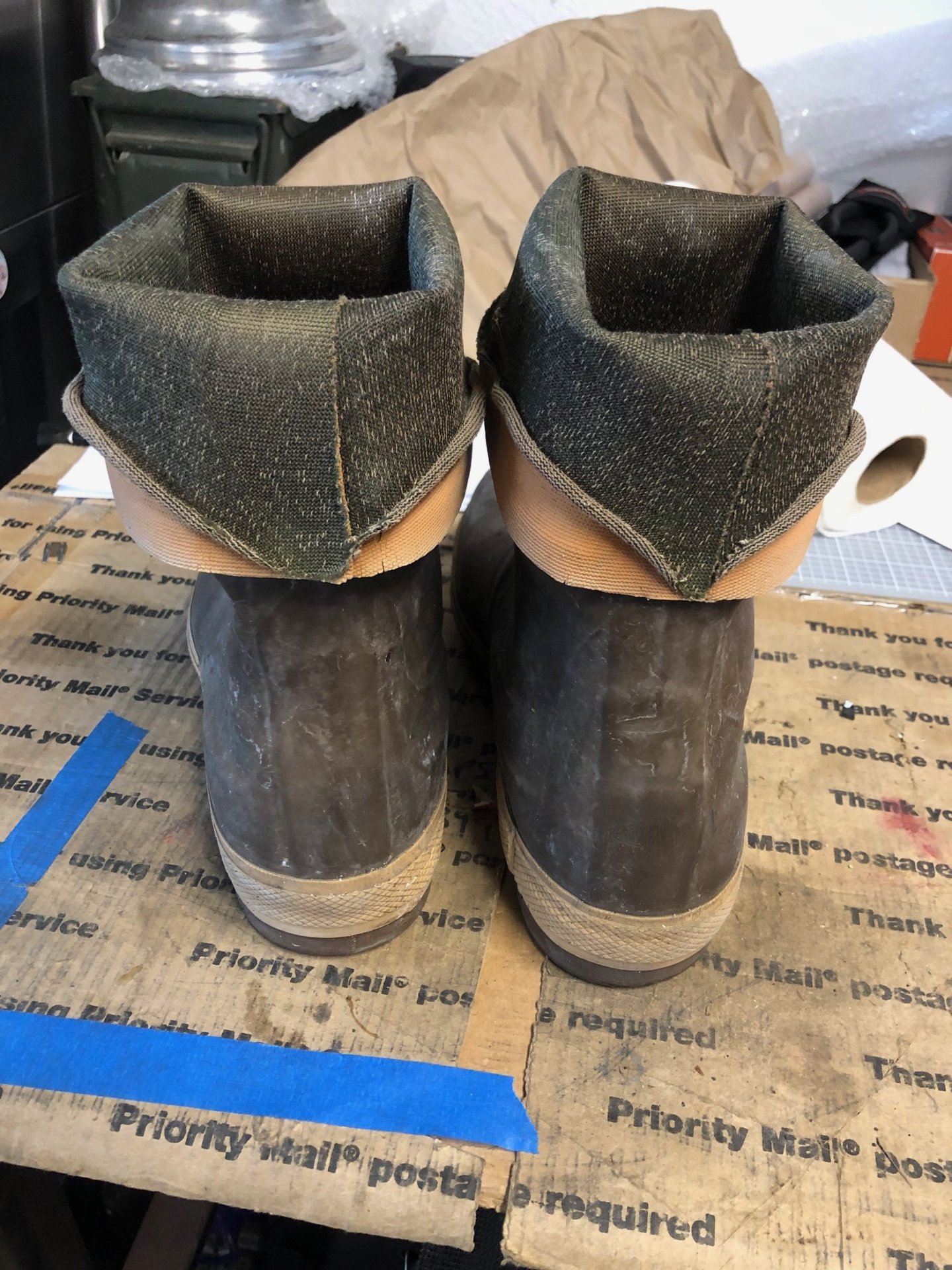 XtraTuf boots size 10 Bloodydecks