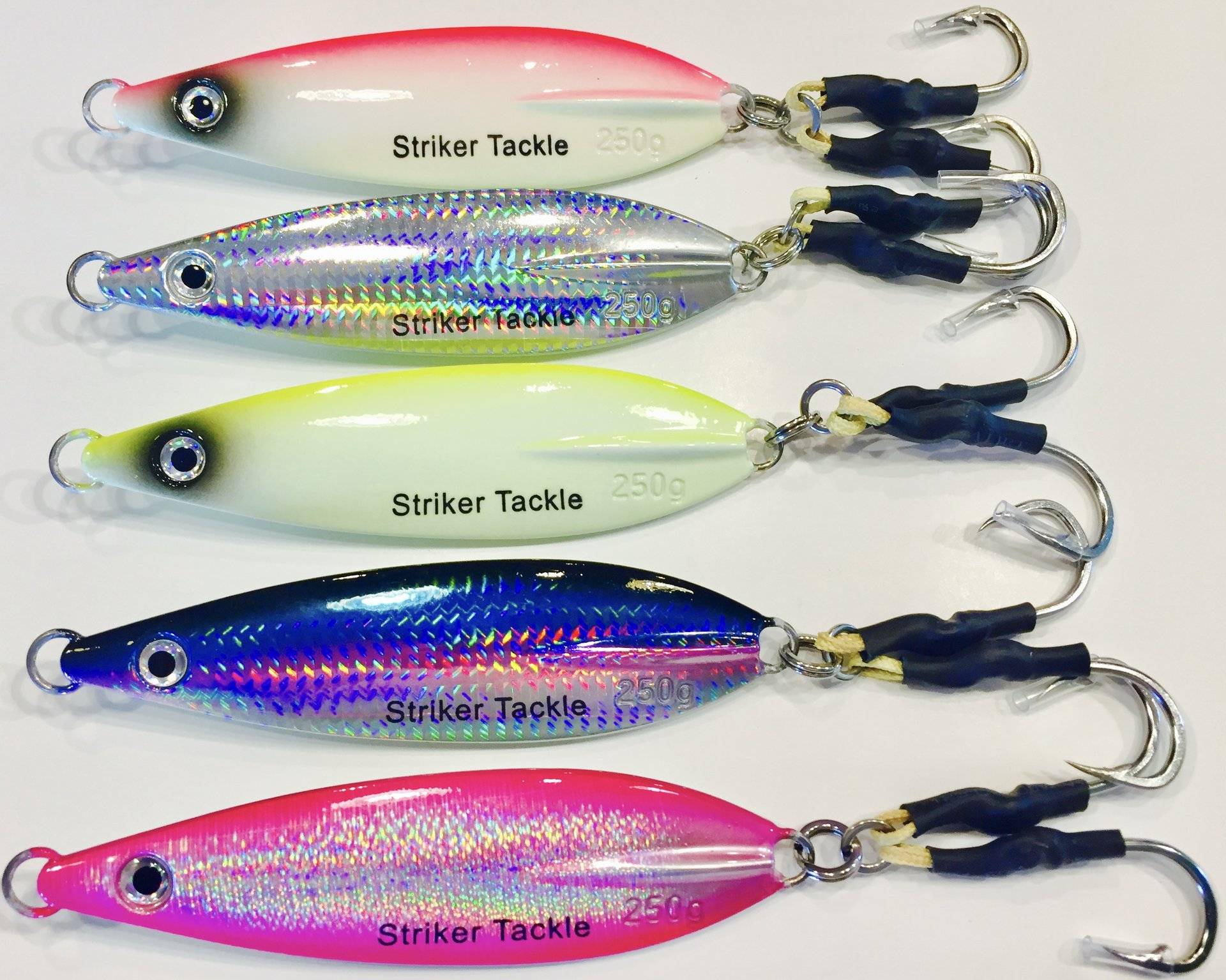 250 Gram Flat Fall jigs With New Hardware !!!!!!!!!!!!!!!! Bloodydecks