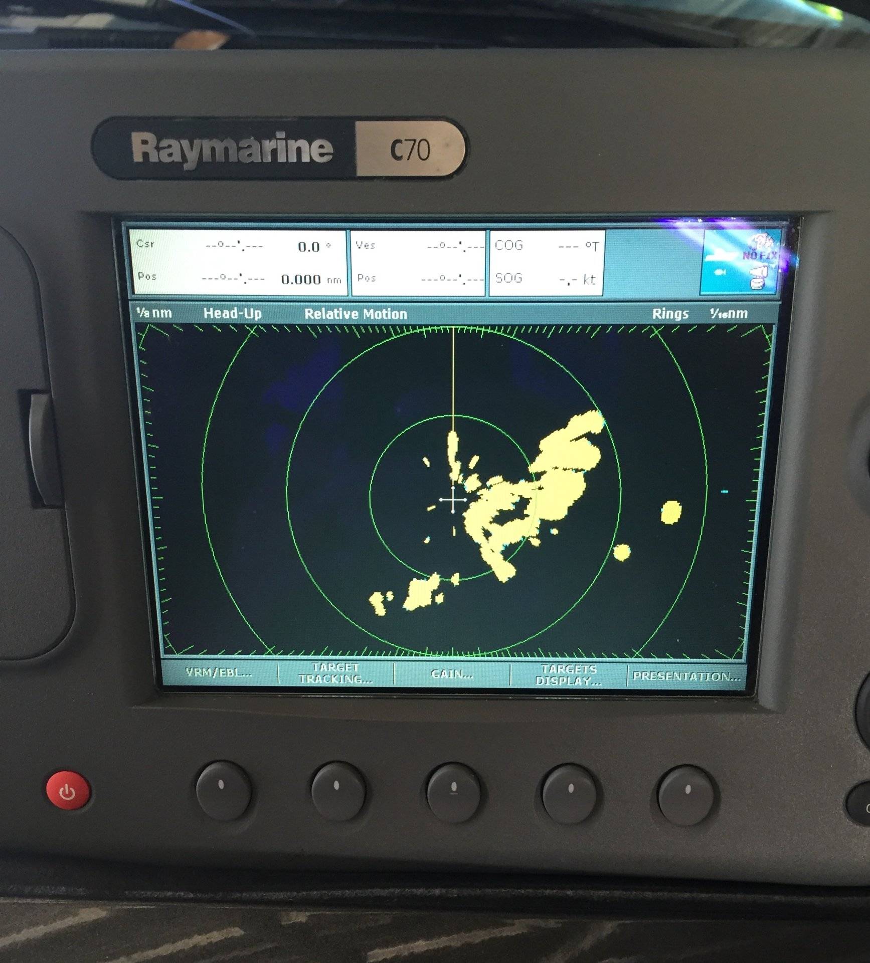 Raymarine c70 with radar sounder GPS Bloodydecks