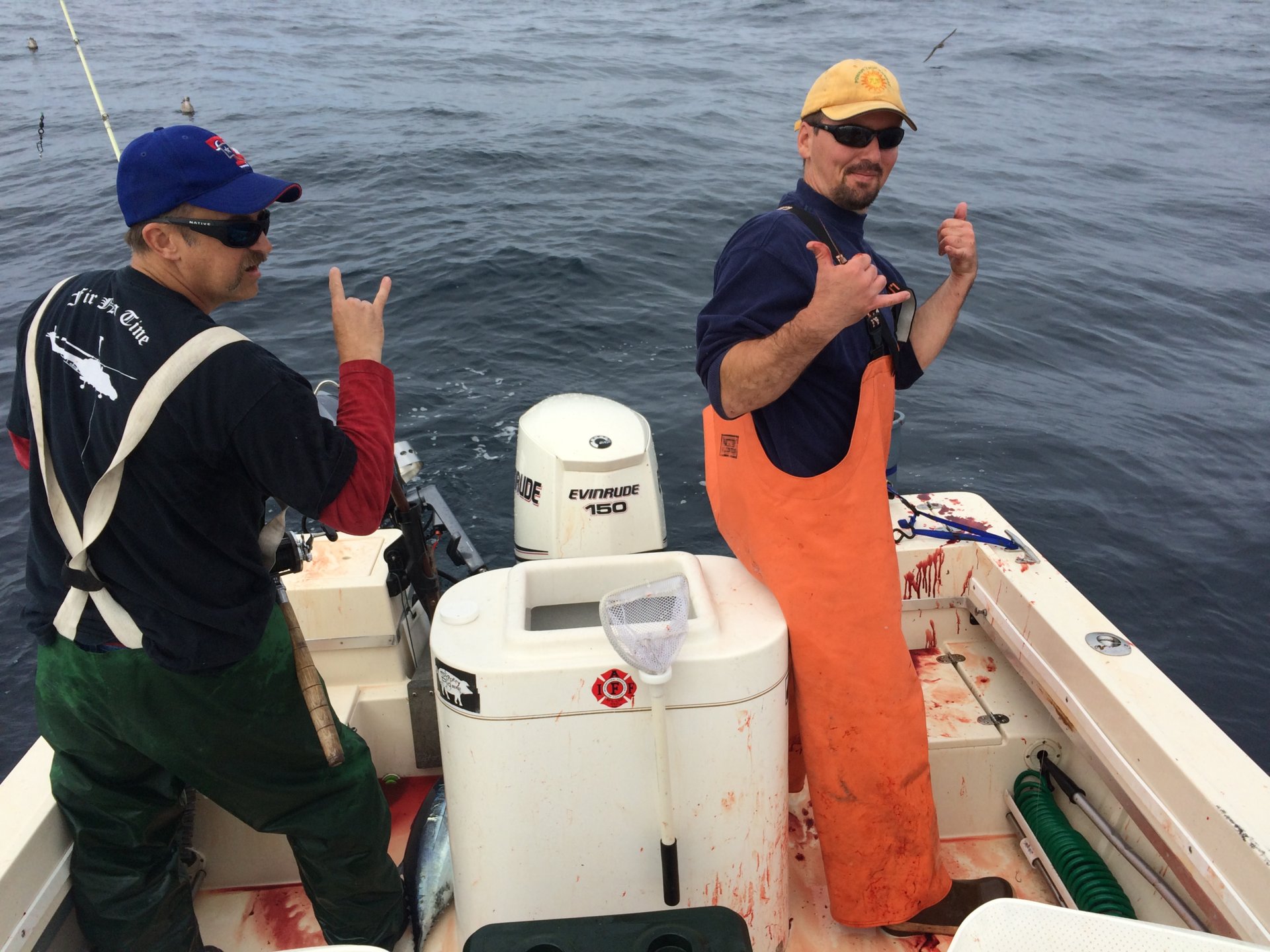 Saltwater Tuna blood stains Bloodydecks