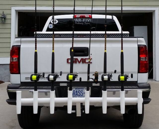 Hitch Mounted Rod Rack Welded Bloodydecks