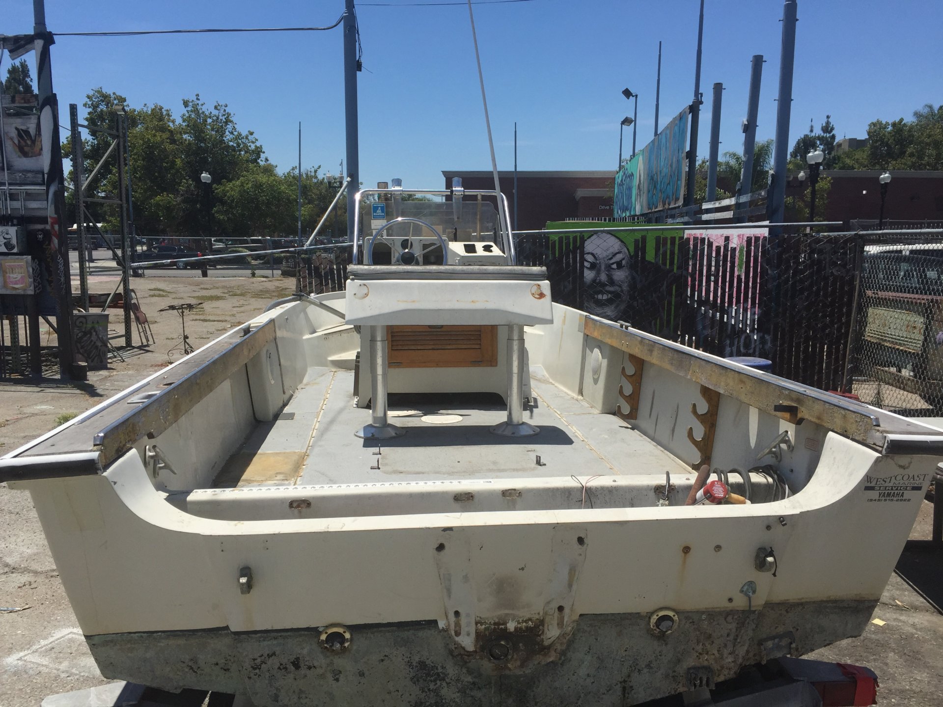 18' Boston Whaler Hull & Trailer For Sale Bloodydecks