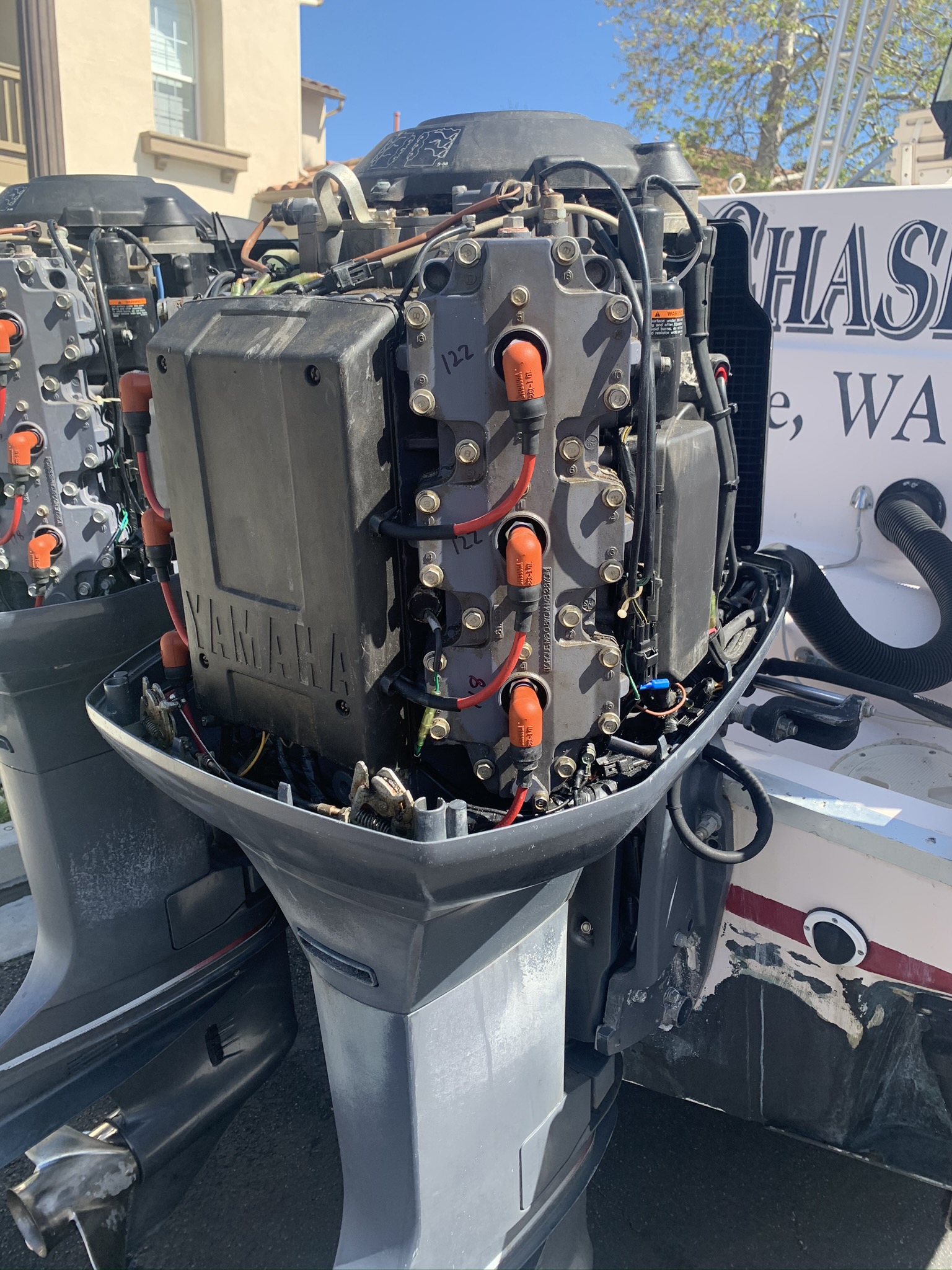 3 Outboard Engines 2000 Yamaha 250 2 Stroke OX66 4500, 3500 and