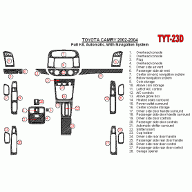LHD Dash Trim Kits For Toyota Camry 2002 2004