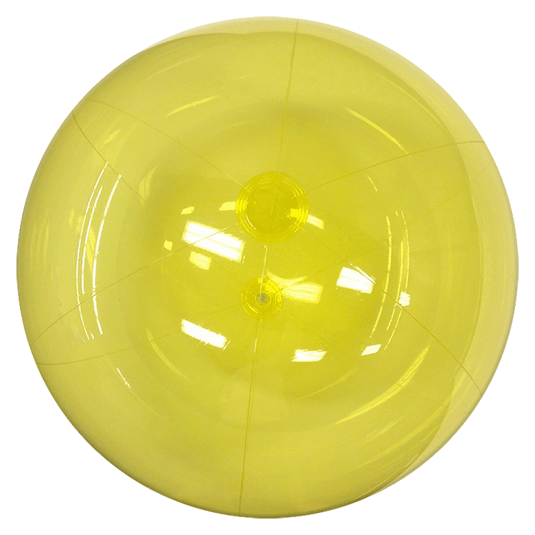 Largest Selection of Beach Balls 24Inch Translucent Yellow Beach Balls