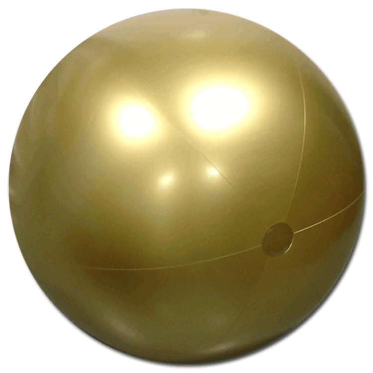 Largest Selection of Beach Balls 48'' Solid Gold Beach Balls